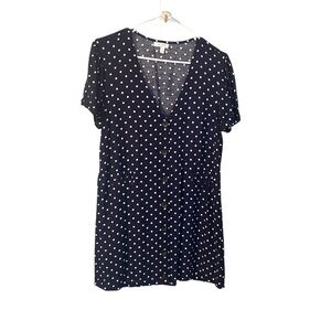 Navy Polka Dot Dress